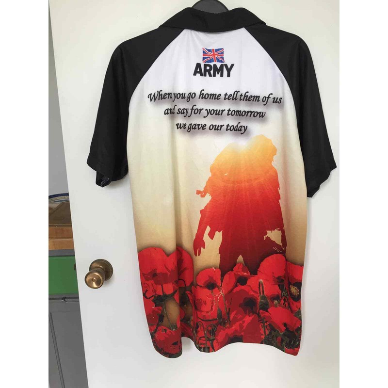 SAMURAI BRITISH ARMY 'LETTERS HOME' POPPY RUGBY SHIRT 2013 gallery