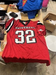 Universal Studios Hollywood Official Merchandise Mens Red #32 Jersey
