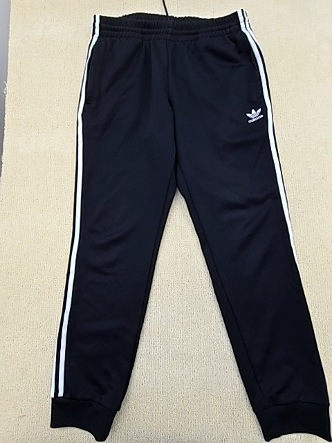 Adidas Track Pants Unisex Black 3-Stripes Size L gallery