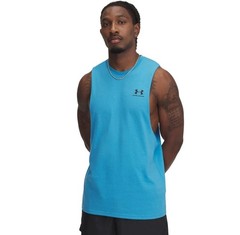 Under Armour Men’s UA Sportstyle Left Chest Cut-Off Tank Top Size Medium