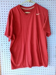 Nike Dri-Fit Men’s Short Sleeve -T-Shirt – Burgundy Logo