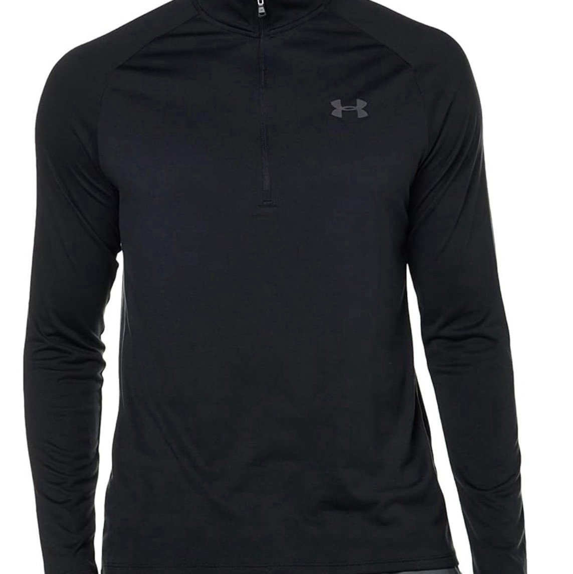 Under Armour Men's UA Tech 2.0 1/2 Zip Long Sleeve T-Shirt Black Medium NWT gallery