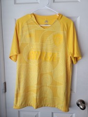 Nike Jersey Skateboarding Golden Yellow Brasil #10 Dri Fit V Neck New SZM
