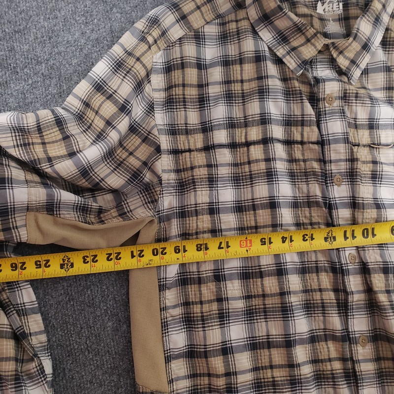 rei co-op button up shirt mens large vented pockets lightweight hiking gorpcore gallery