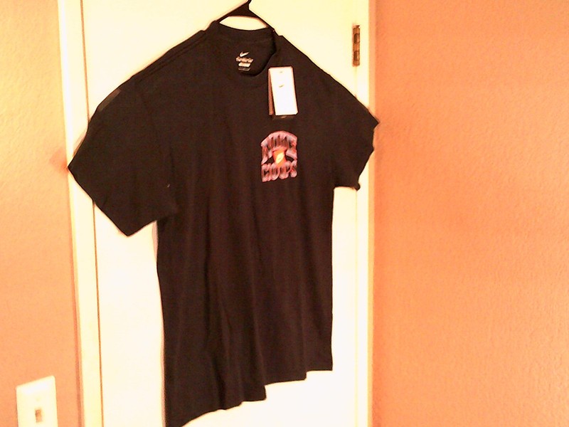 NEW NIKE BASKETBALL "Hoops MAX90 Washed Tee" MEN'S BLACK T-SHIRT L HJ3436-010 gallery