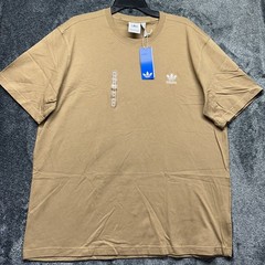 Adidas Mens Size XL Brown Essential Trefoil Athletic Shirt