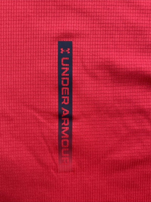 Men’s Under Armour Cool Switch Size L Red Loose Fit Short Sleeve Shirt gallery