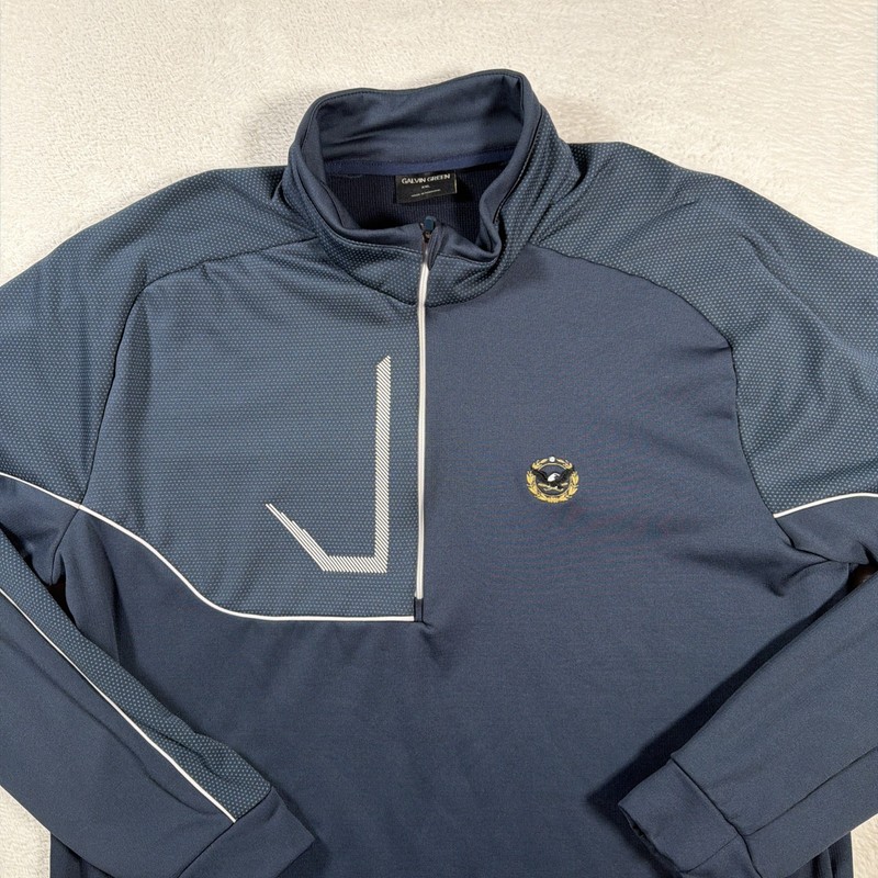 Galvin Green Golf Pullover Daxton Insulating 1/4 Zip XXL Navy Blue Performance gallery