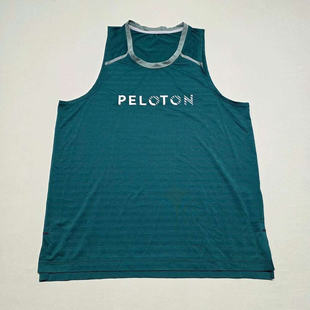 RhoneXPeloton Men Mesh TrainingTank Green OneSize/Check Measurements/Fits Medium