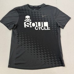 Nike Zonal Cooling SoulCycle Running Shirt Mens Grey Skull Graphic Tee M