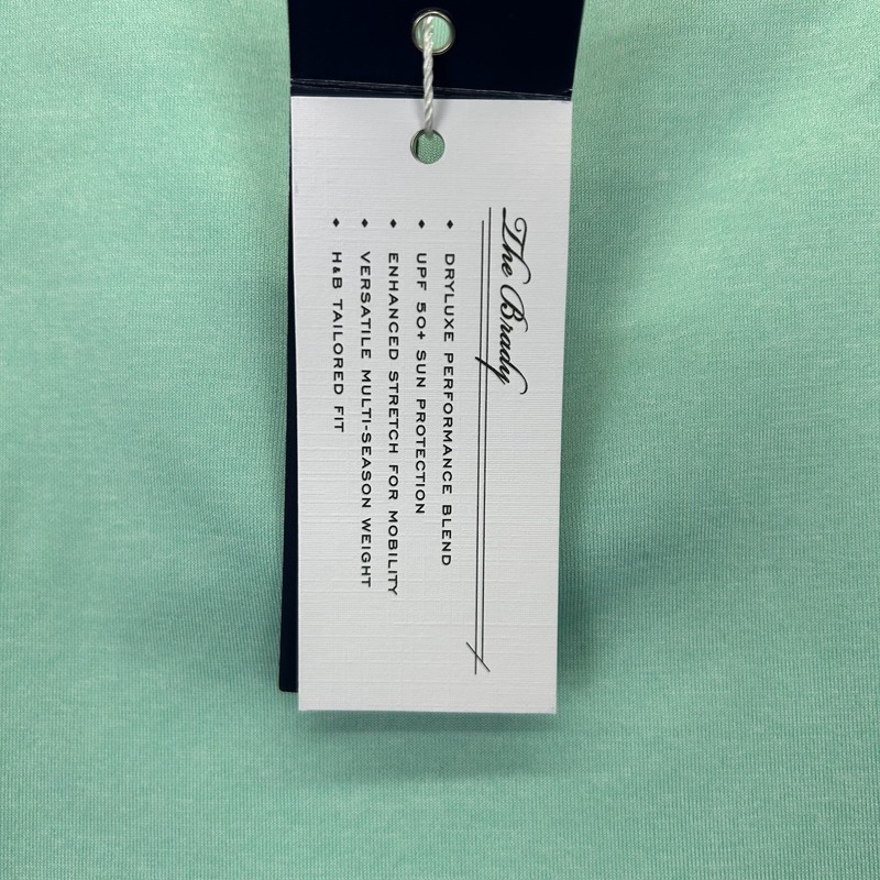 Holderness & Bourne The Brady Half Zip Pullover M Medium NWT Golf Cabo Bali Mint gallery