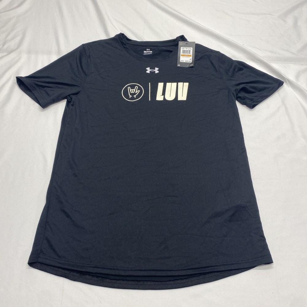 NWT Under Armour Team Tech SS LUV Graphic T-Shirt Size Small! Brand new!