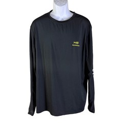 Bassdash Fishing Shirt Mens XL Black UPF 50+ UV Protection Long Sleeve Mesh Back