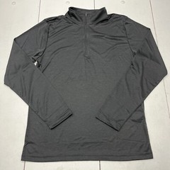 Team 365 Charcoal Grey Quarter Zip Collared Pullover Long Sleeve Men’s Size S