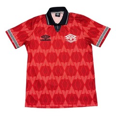 Umbro Pro Training T Shirt Red Medium Football Soccer Jersey Away Kit Activewear