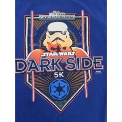 Star Wars RunDisney T Shirt Mens Medium Dark Side 5K Marathon 2016 Blue