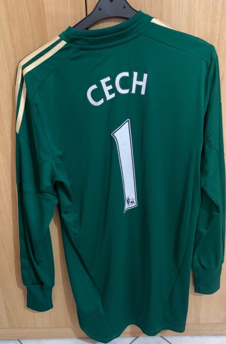 CHELSEA PLAYER 2008/2009 GOALKEEPER FOOTBALL ORIGINAL JERSEY ADIDAS M #1 CECH gallery