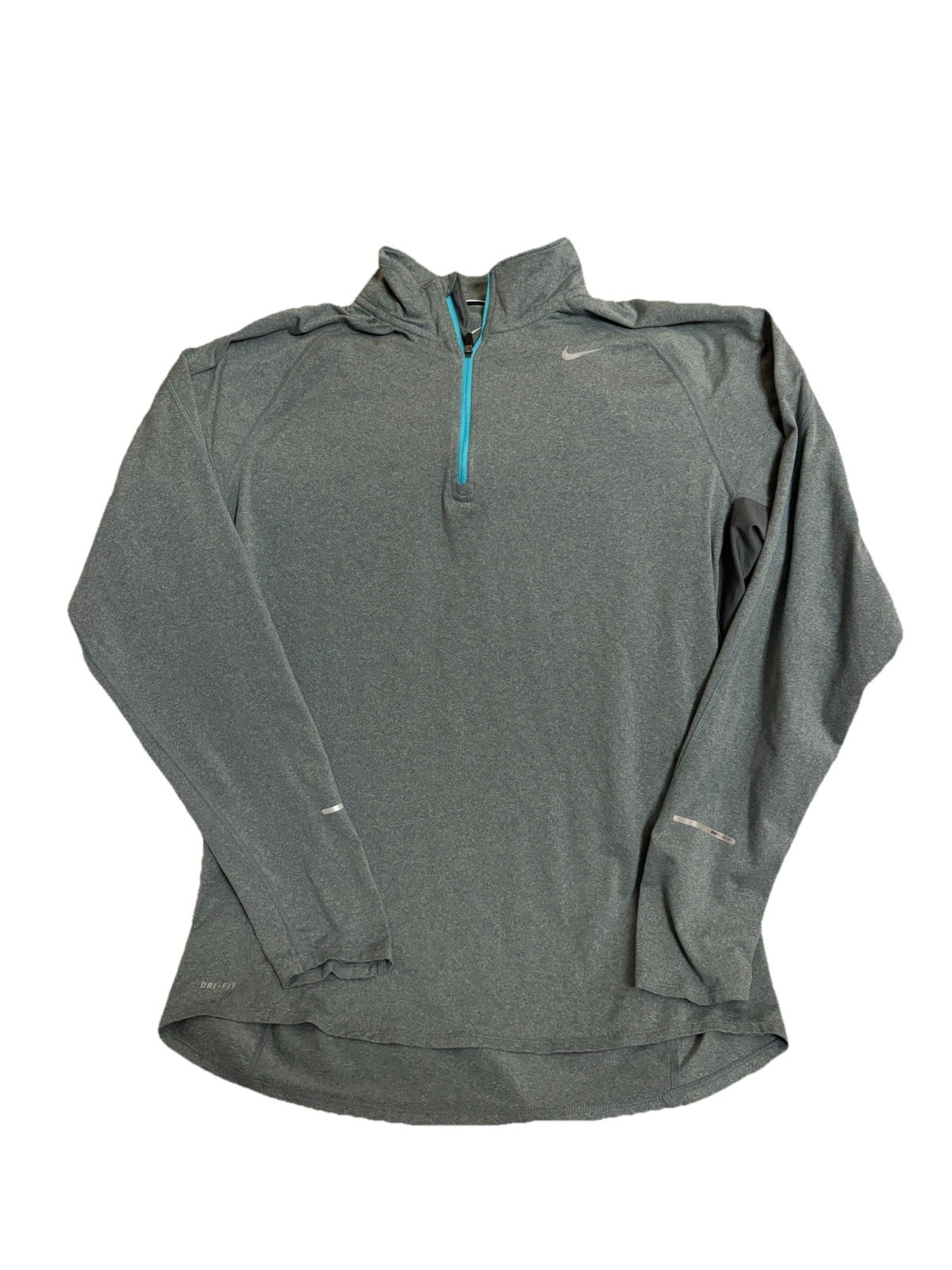 Nike Element 1/4 Zip Pullover Running Top Mens L Blue Dri Fit Reflective gallery