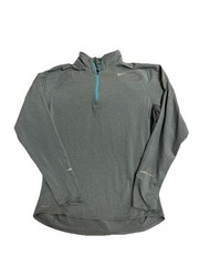 Nike Element 1/4 Zip Pullover Running Top Mens L Blue Dri Fit Reflective