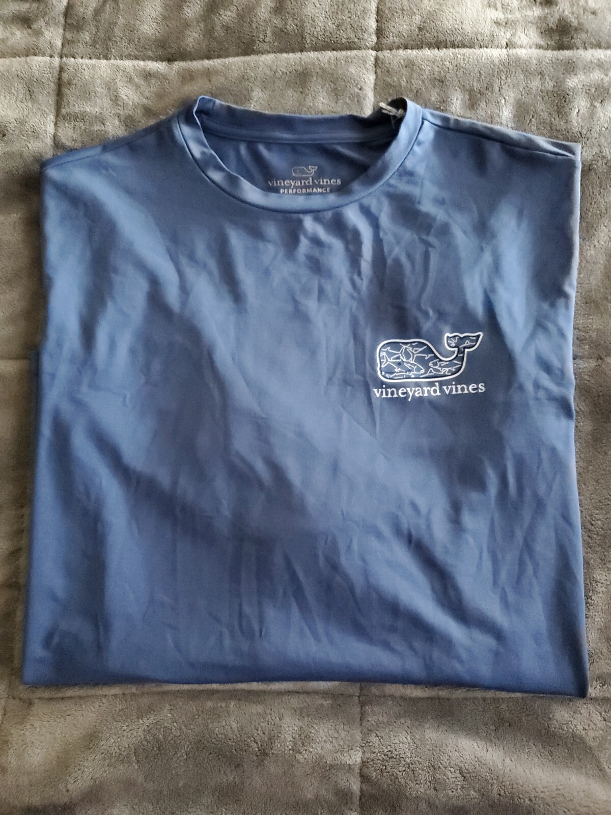 NEW: Vineyard Vines Performance TUNA Big Game Fish MOONSHINE Long Sleeve Shirt S gallery
