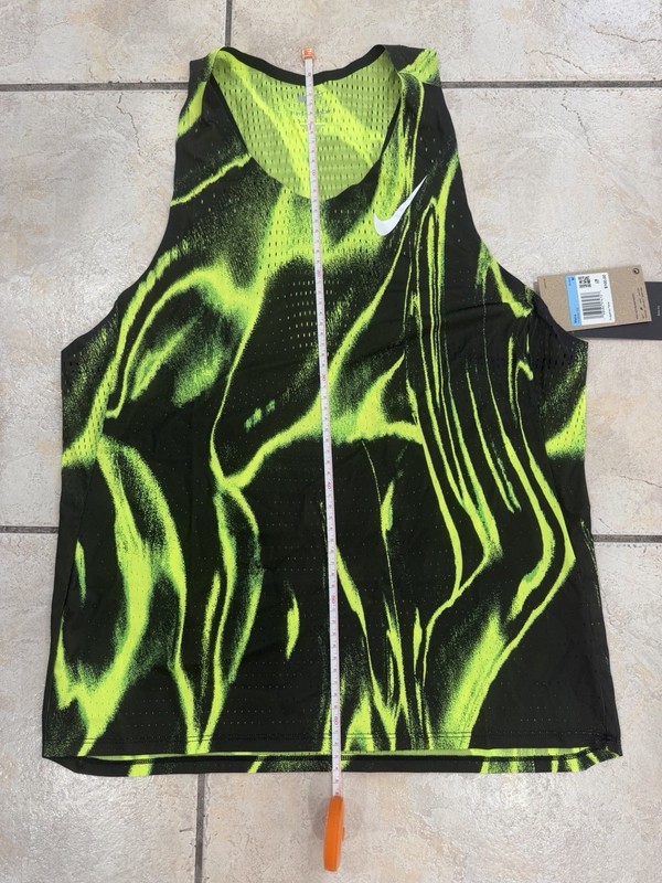NWT Nike Dri-Fit ADV Running Singlet Tank HV2643-702 Volt Black Mens Size M $100 gallery