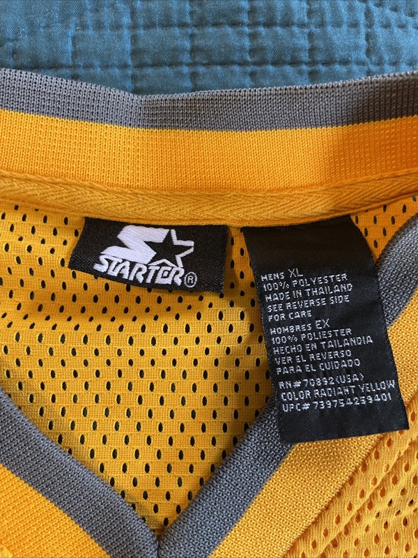 90's Y2K Starter Embroidered Jersey Shirt Gold Yellow XL oversized gallery