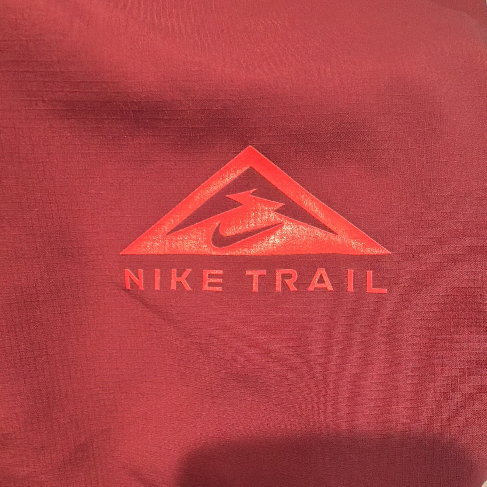 Nike Trail Dri-FIT Men's Red Mesh Crew Neck Logo Running T-Shirt 2XL gallery