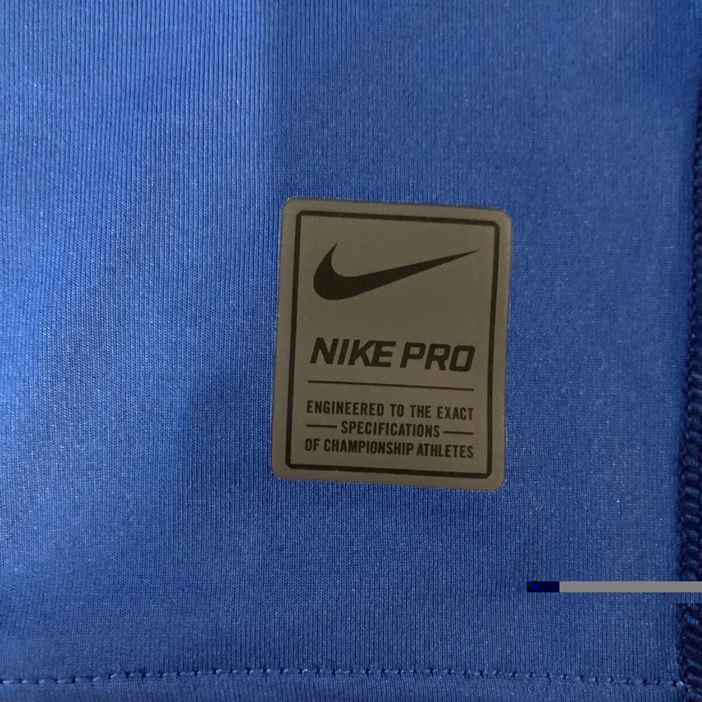 Nike Pro Men's Blue Short Sleeve Crew Neck Compression Stretch Shirt Size X L gallery