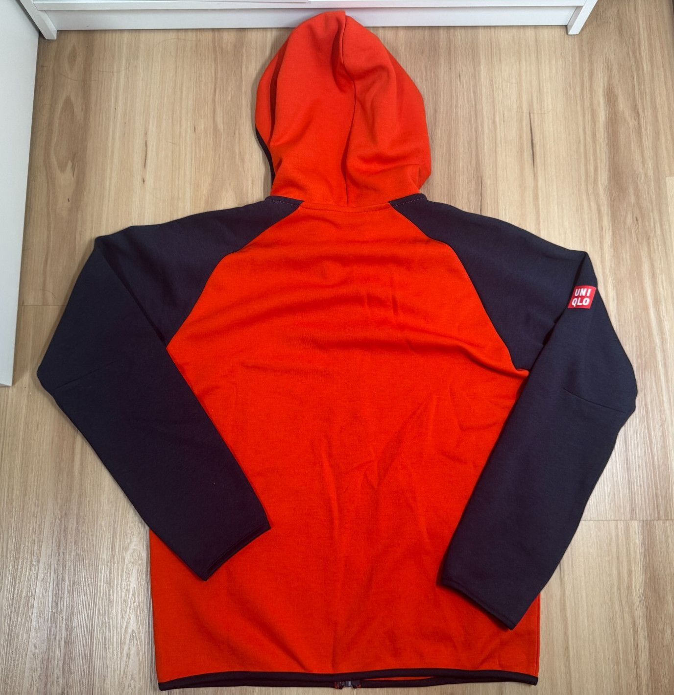 Uniqlo Nishikori Kei Mens Orange Hooded Jacket L (US Medium) Rare gallery