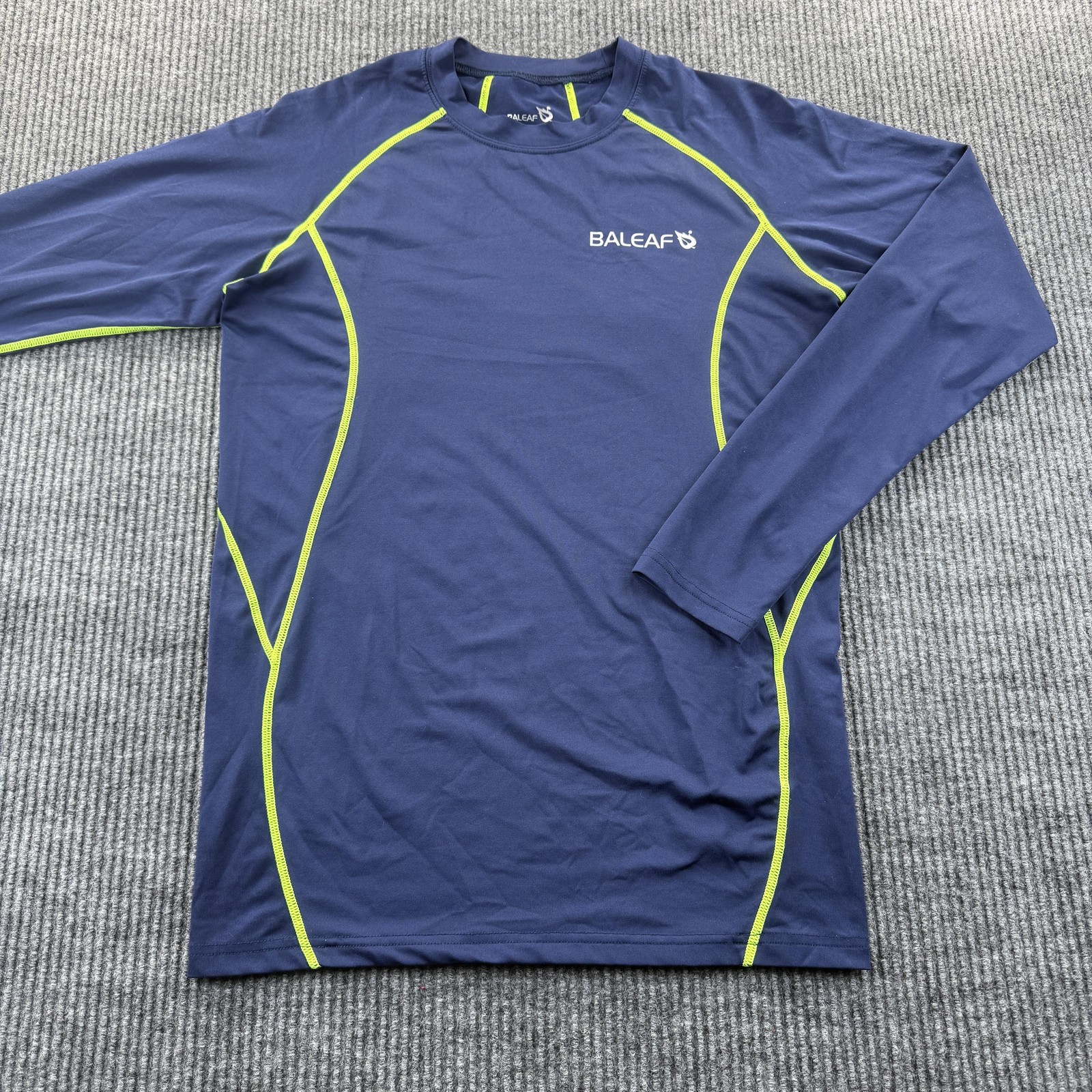 Baleaf Shirt Mens Medium Blue Long Sleeve Athletic Compression Base Layer gallery