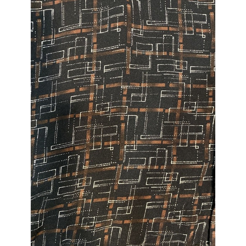 VTG Basic Editions Comfy Black Rayon Graphic 50’s Style Leisure Shirt Size 2X gallery