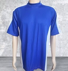 Preston Trail Jersey Mens Large Blue White Nike Fit-Dry Golf Soccer Pullover