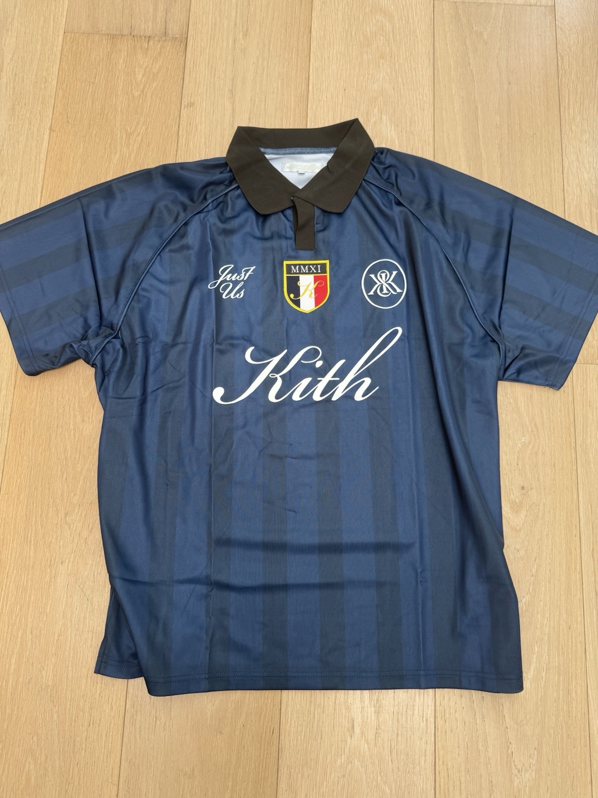 Kith Shadow Stripe Marcel Soccer Jersey 'Gulf” gallery