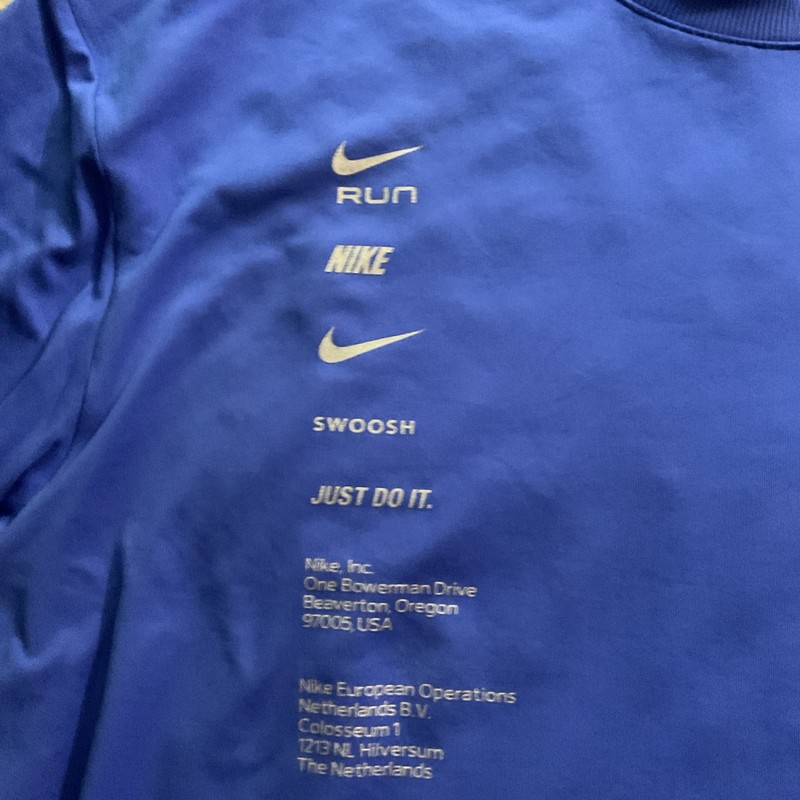 Nike Dri-Fit Element LS Running Top Hyper Royal BQ8183 405 Men’s Large gallery