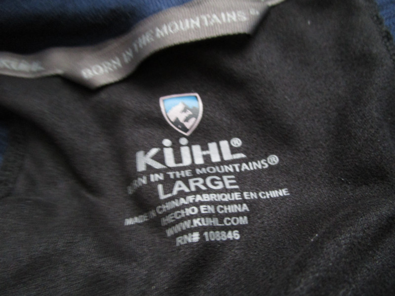 Mens Large Kuhl 1/4 zip pullover blue gallery