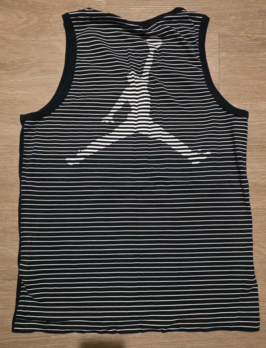 Air Jordan Black & White Back Stripe Tank Top Medium gallery