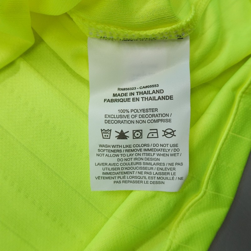 Nike Dri-Fit Safety Yellow SS Referee Pocket Shirt Slim Fit Men's M DH8024-702 gallery