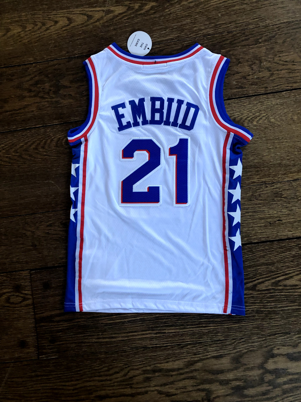 PHILADELPHIA 76ERS CLASSIC AUTHENTICS JOEL EMBIID JERSEY - SIZES LARGE & XL gallery