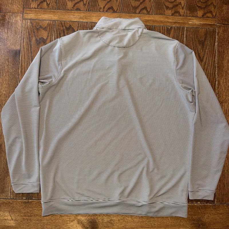 Peter Millar Maker's Mark Bourbon 1/4 Zip Pullover Men's XXL Black White SIV gallery