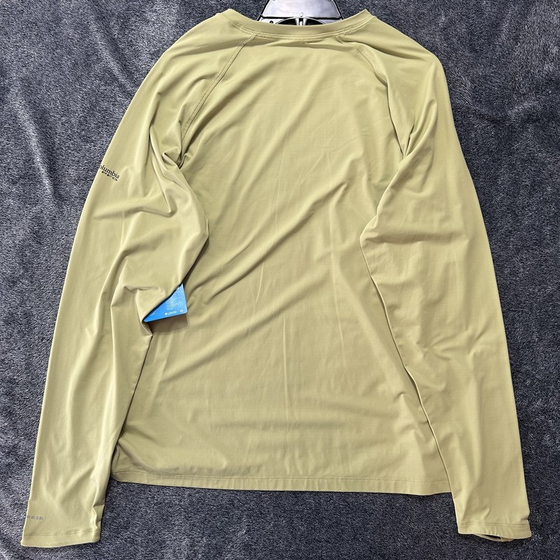 Columbia Mens Size L Green Wild Cast Long Sleeve Sun Shirt gallery