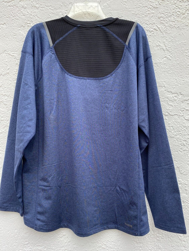 NWT Spyder Active Crew neck Pullover Long Sleeve Dust Navy Heather Blue SZ L gallery