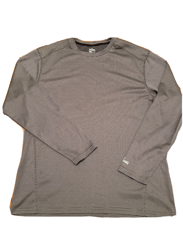 NWOT Spaulding Dri-Power Long Sleeve Mens Shirt Large Grey Athletic T-Shirt