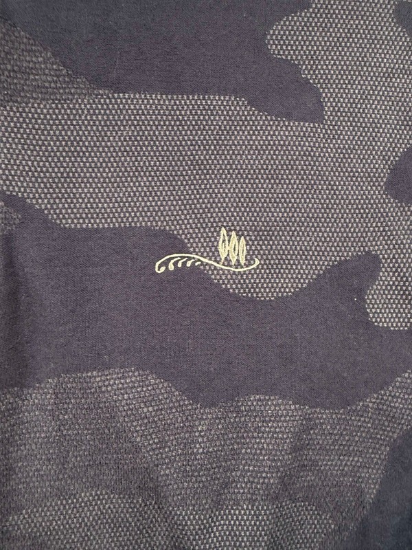Peter Millar Sweatshirt Men's Large Navy Blue Camo Quarter Zip Performance gallery