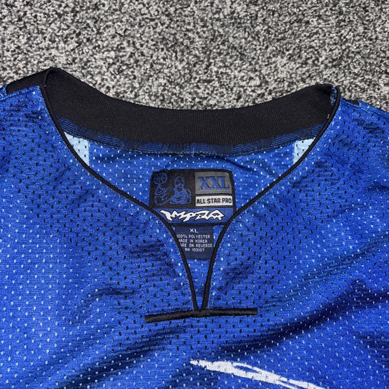 Vintage NY New York Impaq Basketball Jersey Men’s 2XL Blue 90s Streetball Y2K gallery