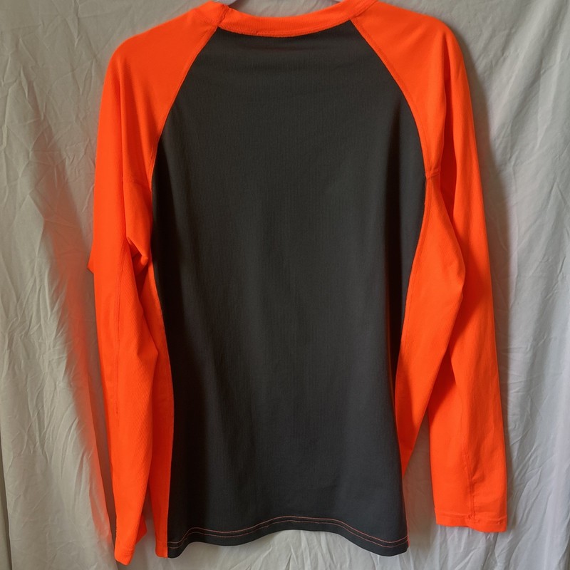 Sharkskin Rapid Dry Long Sleeve Top Size L Orange/Black gallery