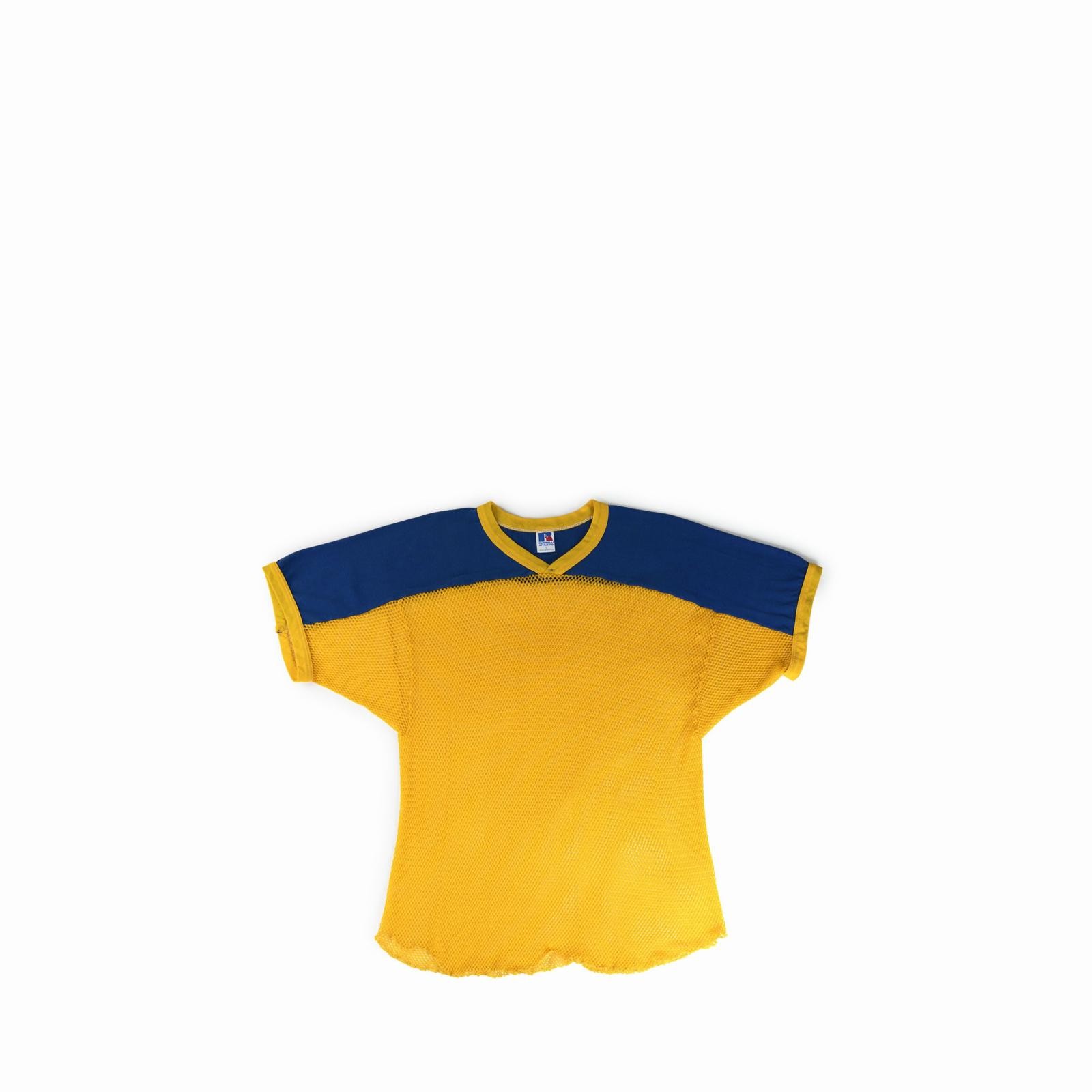 Vintage 1980's Rusell Ringer Jersey Shirt 80s Vtg Nylon Mesh Football 1980 gallery