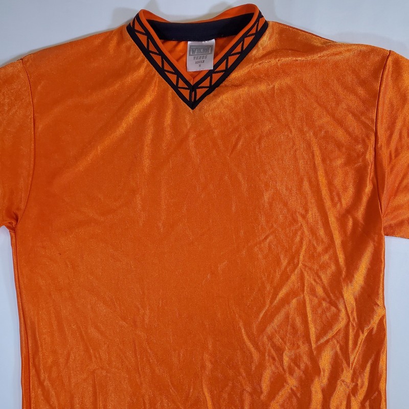 VKM Venus Orange Blank VTG 90s Medium Soccer Sports Athletic Jersey Shirt gallery