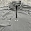 Oakley Software Shirt Mens Large Gray 1/4 Zip Pullover Center Logo gallery