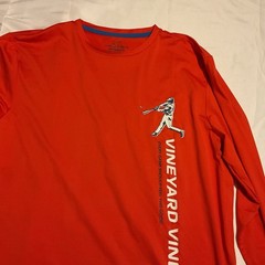 Vineyard Vines Performance Men’s Red Crew Neck Long Sleeve Stretch Graphic Tee M