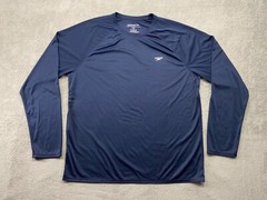 Speedo Shirt Men’s Extra Large Blue Long Sleeve Lightweight Beach Outdoors Swim